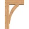 Ekena Millwork Thorton Block Smooth Bracket w/ Offset Brace, Western Red Cedar, 7 1/2"W x 24"D x 36"H BKT0806X24X36THR05SWR - alternate 4